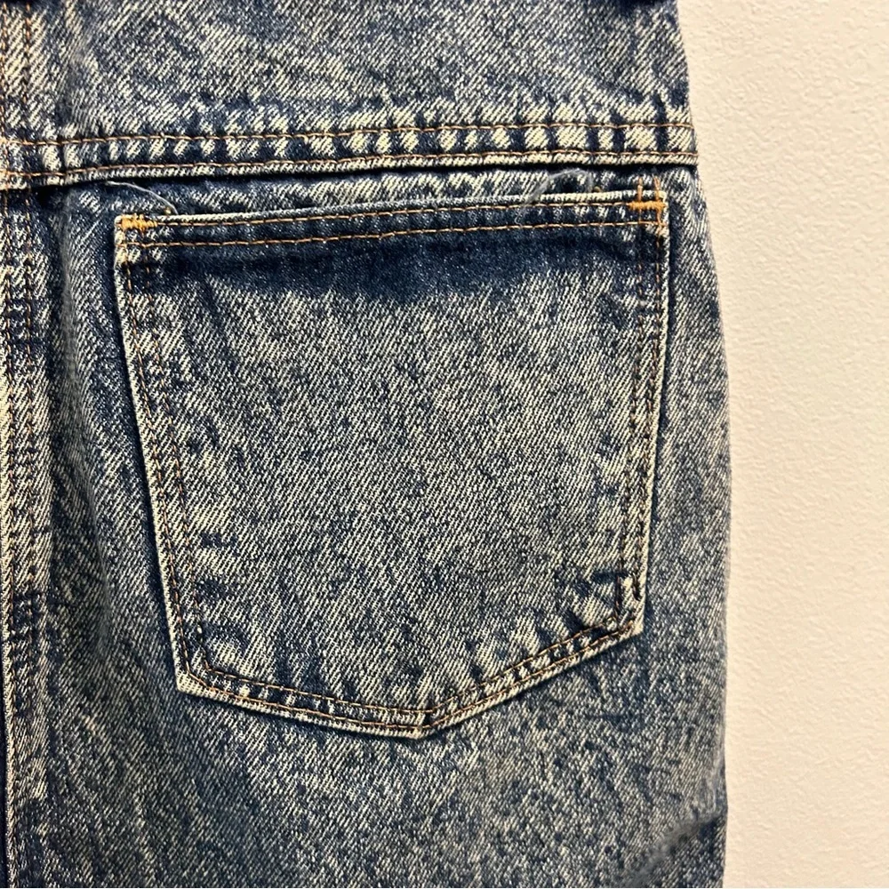 Vintage Roberto Orsini Denim Skirt 7/8 acid wash 80s jean - Picture 7 of 12